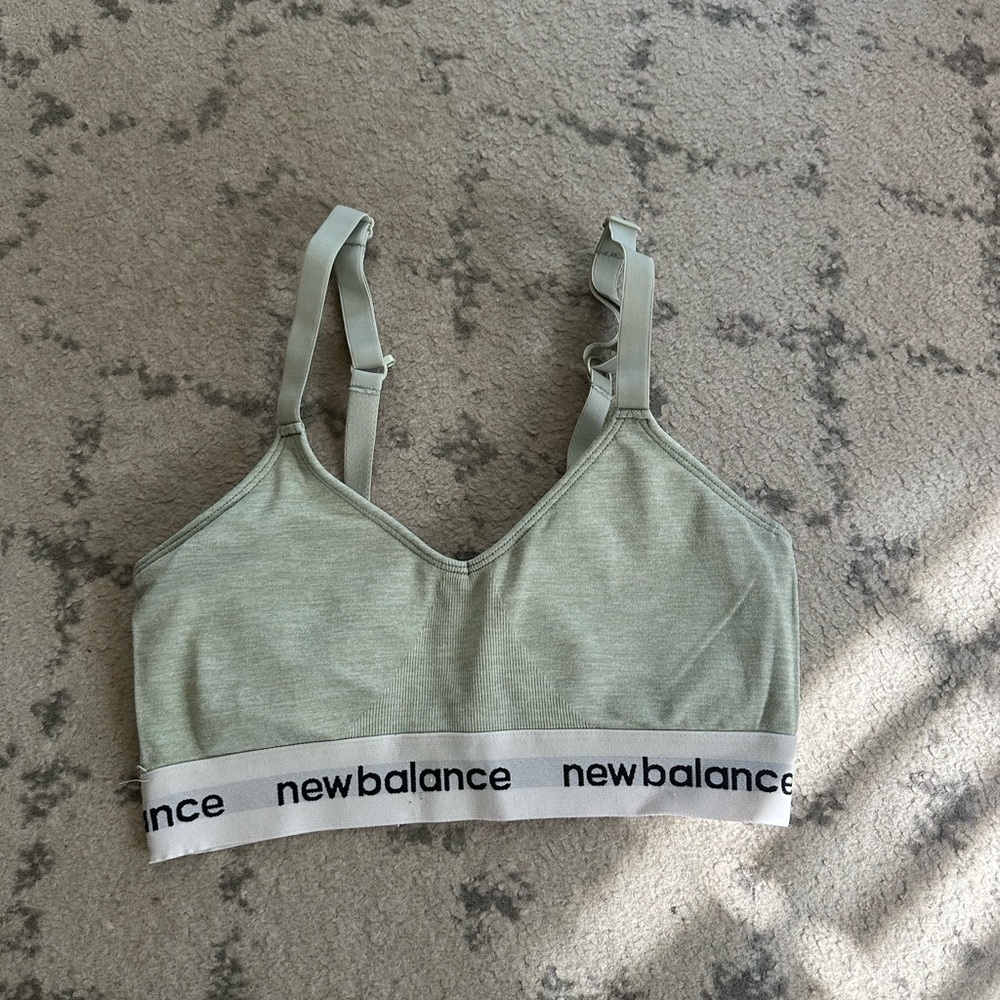 New Balance Sage Green Sports Bra